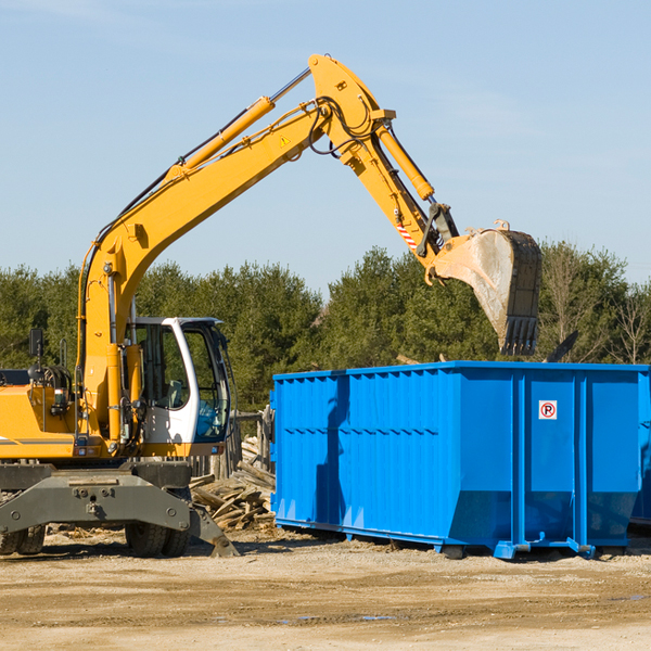 what size residential dumpster rentals are available in Woodland New Jersey